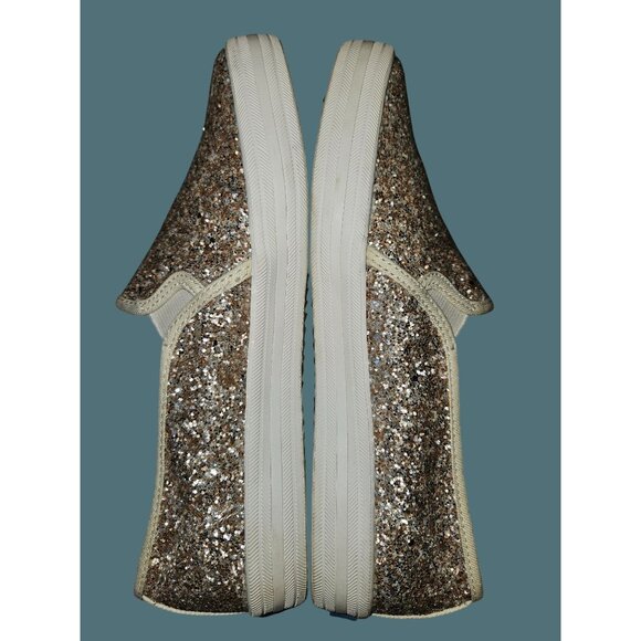 Keds Kate Spade Glitter Sequins  Feminine Slip On Sneakers Women Size 6.5 - Picture 5 of 14